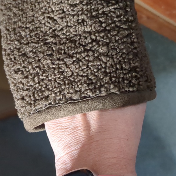 VELVET by Graham and Spencer* reversible ALBANY faux suede Sherpa jacket size L - Picture 6 of 17